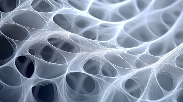 Yarn material closeup structure for technical and cloth fabric. Industrial, science background texture. Makro of thread, yarn, material.