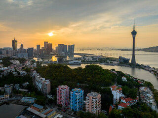Obraz premium Macau Cityscape at Sunrise