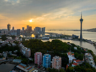 Macau Cityscape at Sunrise