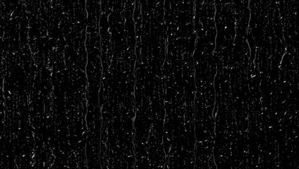 Animated Raindrops on Window with Black Background, Seamless Loop, High quality 4K Animation, Loopable Rain Overlay - Powered by Adobe
