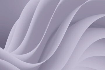 beautiful white fluid Abstract Wave Shape Gradients background , like flower petal ,modest pattern