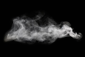 Ethereal elegance. Abstract white smoke on black background isolated and steam in monochrome....