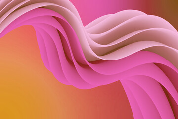pink and white vivid colored fluid Abstract Wave Shape  background