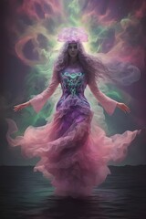 Aurora's Embrace The Ethereal Dance of the Spectral Lights Generative AI




