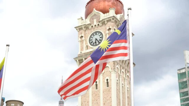 sultan abdul samad building in kuala lumpur, malaysia