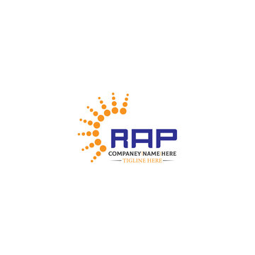RAP letter technology logo design on white background. RAP logo. RAP creative initials letter IT logo concept. RAP letter design,RAP. 