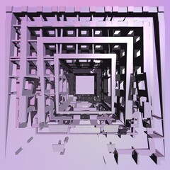 3d Square background