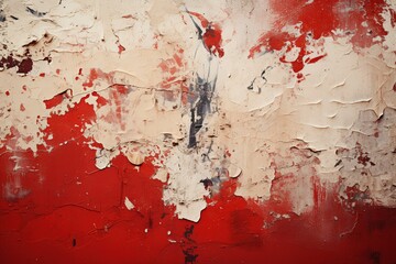 Red Peeling PaintGraffiti-Inspired Grunge, a Raw Texture Background Infused with Urban Energy and Expressive Street Art Vibes