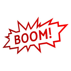 boom text illustration