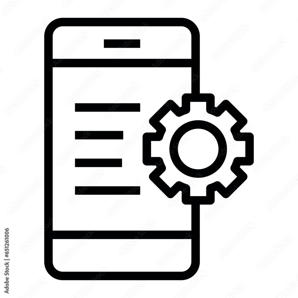 Poster mobile optimisation vector icon
