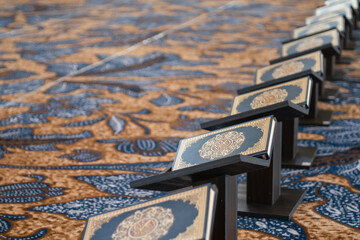 Quran holy book of Muslim in the mosque.