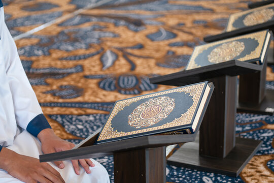 Quran holy book of Muslim in the mosque.