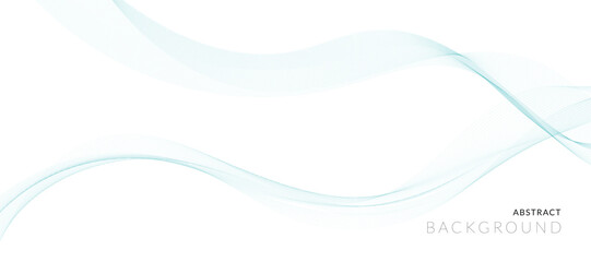 Vector abstract background design. Fluid vector shaped background. Classic banner template pattern for social media and web sites. Blue wavy lines. Wave banner.