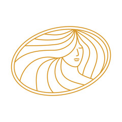 beauty girl logo design. spa business sign and symbol.