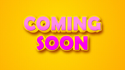 Get Ready for the Playful Teaser: Coming Soon in 3D Comic Style!