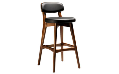 Fototapeta premium High Chair on a Clear Surface or Transparent Background. Generative AI