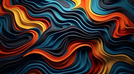 dynamic 3D abstract background in vibrant colors