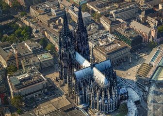 Cologne Cathedral from above