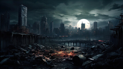 Zombie Apocalypse Cityscape