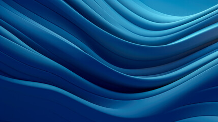 Abstract Blue Wave Pattern