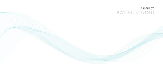 Vector abstract background design. Fluid vector shaped background. Classic banner template pattern for social media and web sites. Blue wavy lines. Wave banner.