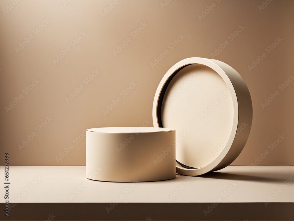 Poster textured and shadowed minimalist product display background