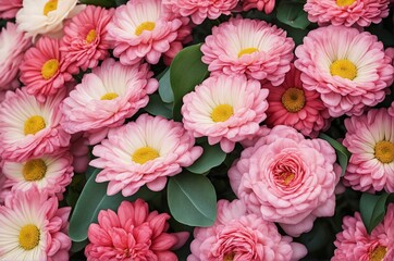 pink and white chrysanthemum