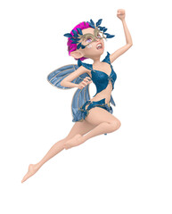 fay girl is flying in anger