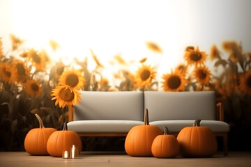 scary spooky halloween season, monster skull and crossbones halloween witch with pumpkin, halloween and October background	