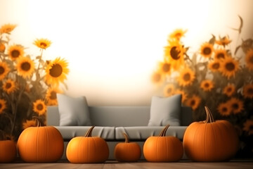 Naklejka na ściany i meble scary spooky halloween season, monster skull and crossbones halloween witch with pumpkin, halloween and October background 