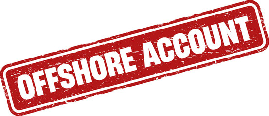 Offshore account quare grunge stamp