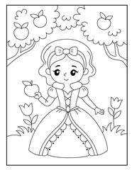 Princess coloring pages for kids