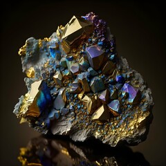 CHALCOPYRITE real raw image realisim natural real color real natural shapes real natural form real colors dynamic lighting remove background 