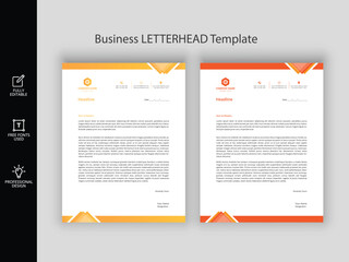 Creative modern letterhead template design for your business
