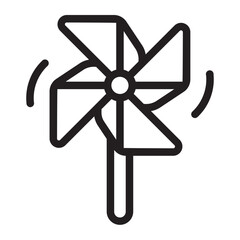 Obraz premium pinwheel line icon