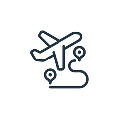 Travel icon isolated on white background.  flight, travel symbols for web and mobile apps.