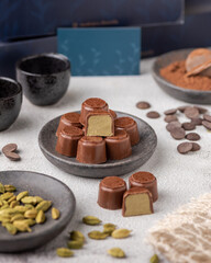 chocolate cookies and chocolate