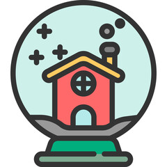 snow globe color style icons