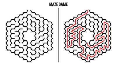  Advanced Hexagonal Maze Puzzle Game And Solution