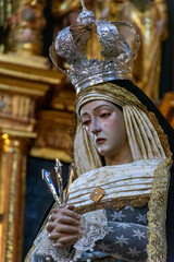 Interior del Real Monasterio de San Jerónimo en Granada, España