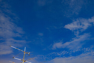 Night sky with dense clouds And still see a small star can fill the sky