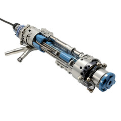 Abdominal Endoscope on a Clear Surface or Transparent Background. Generative AI