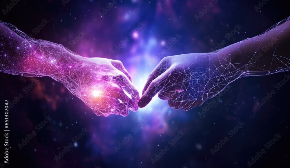 Poster digital space technology and business generative ai