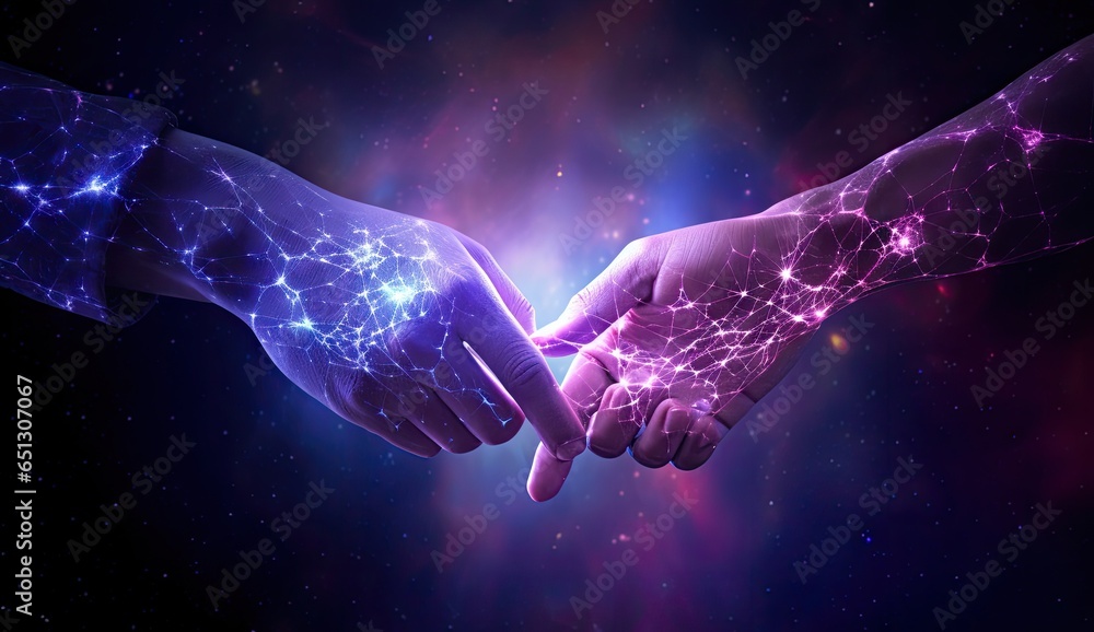 Poster digital space technology and business generative ai