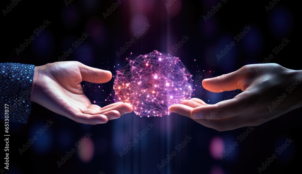 Poster digital space technology and business generative ai