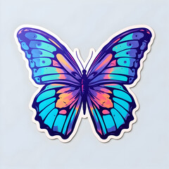 Sticker butterfly 2000s. High quality