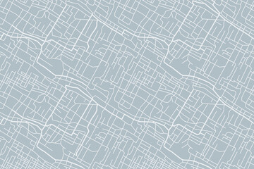street map of city, seamless map pattern of road - 651309807