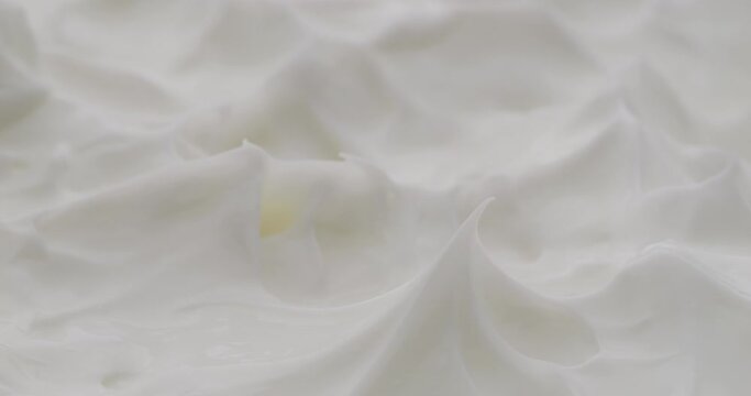 Cosmetics cream rotate. Close-up shot. Seamless loop.