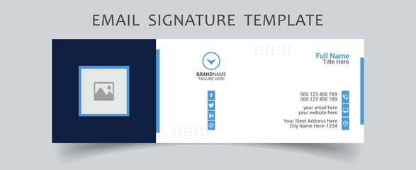 Corporate business multi purpose email signature templates
