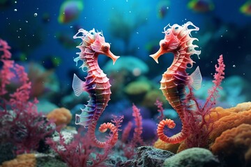 fish in aquarium, Generative AI - obrazy, fototapety, plakaty